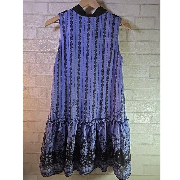 Axes Femme Purple Chiffon Disney Castle Victorian Dress Calab Japan Import Sz. M - Picture 8 of 10